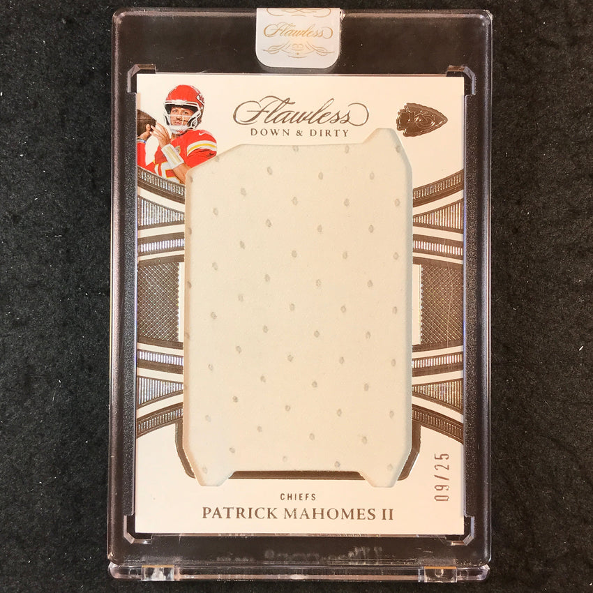 2025 Flawless Football PATRICK MAHOMES II Down and Dirty Jersey Relic 9/25