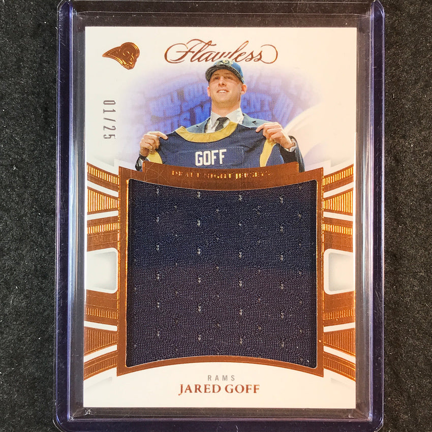 2025 Flawless Football JARED GOFF Draft Night Jerseys 1/25