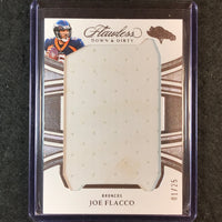 2025 Flawless Football JOE FLACCO Down and Dirty Jersey Relic 1/25