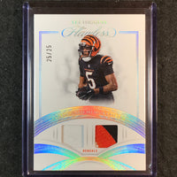 2025 Flawless Football TEE HIGGINS Game Used Memorabilia Patch Silver 25/25