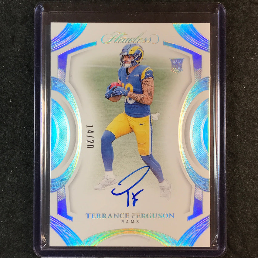 2025 Flawless Football TERRANCE FERGUSON Rookie Frame Signatures Auto 14/20