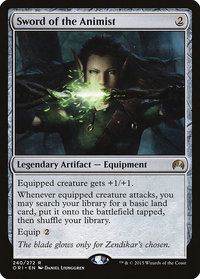 FOIL Sword of the Animist - 240/272 - Rare Origins