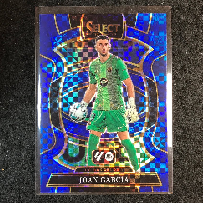2025-26 Select La Liga JOAN GARCIA Terrace Blue Checker #3