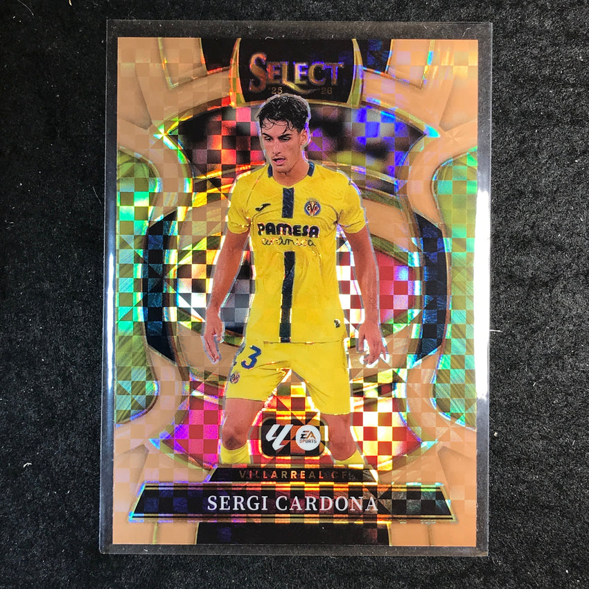 2025-26 Select La Liga SERGI CARDONA Terrace Bronze Checker 40/99 #21