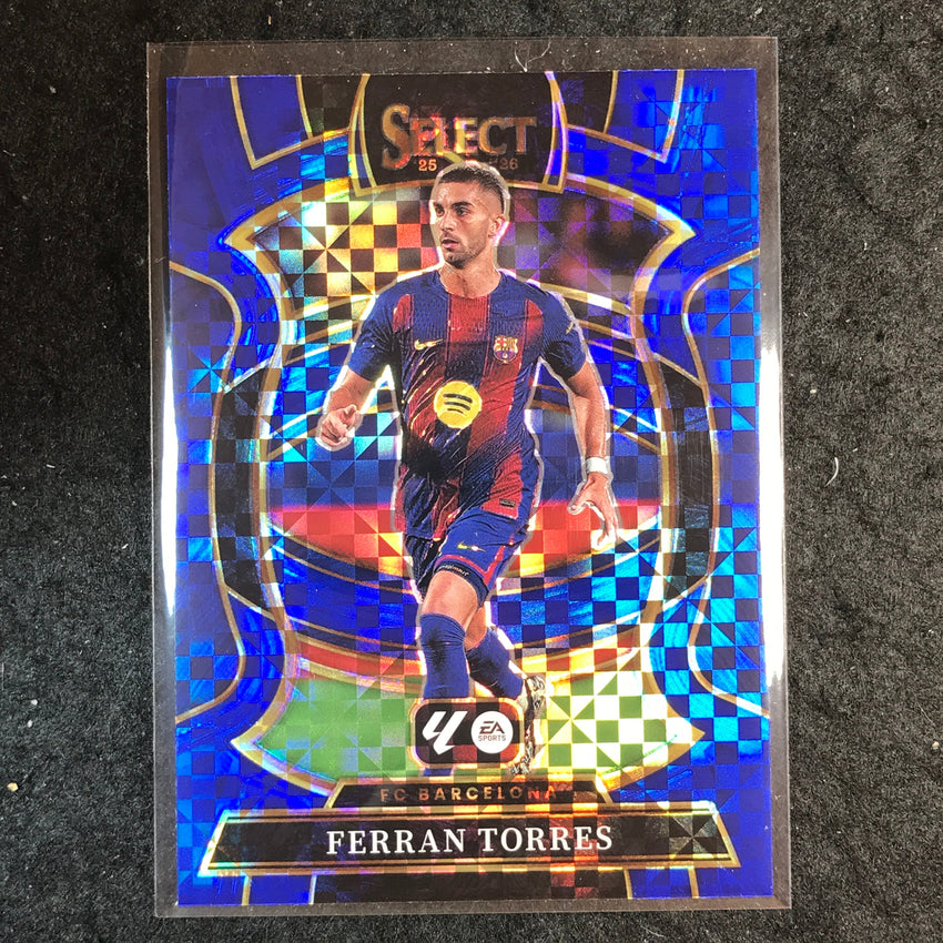 2025-26 Select La Liga FERRAN TORRES Terrace Blue Checker #5