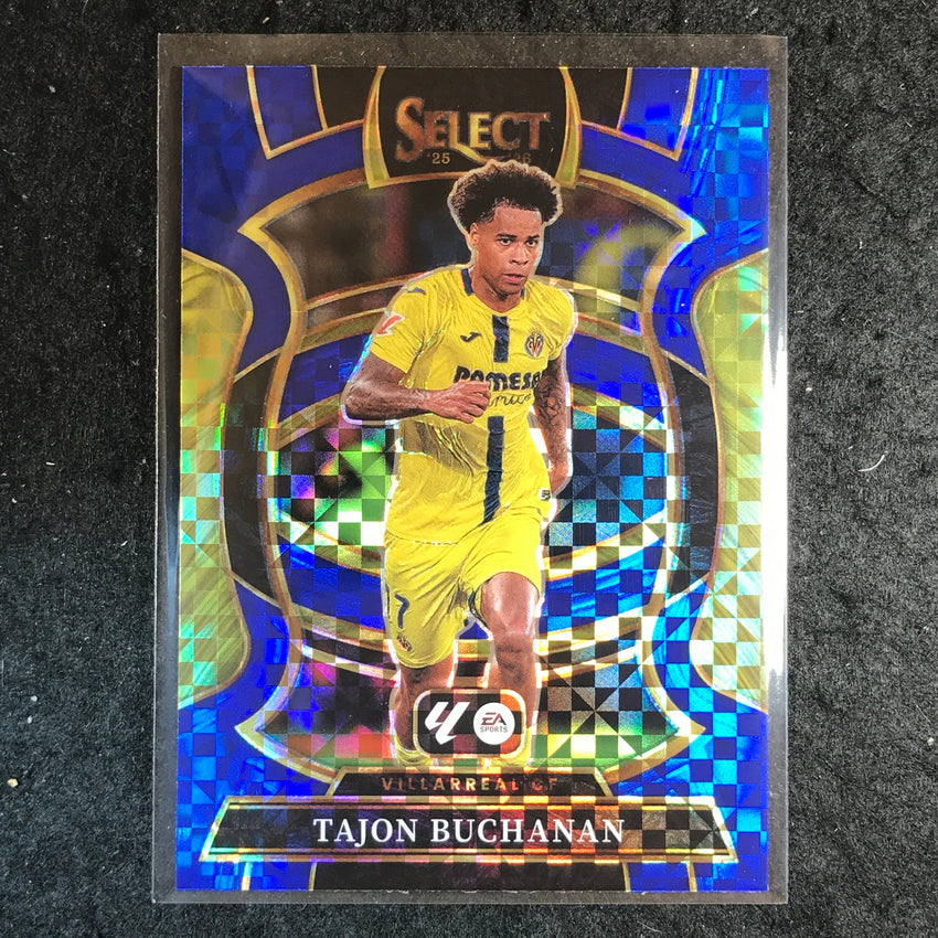 2025-26 Select La Liga TAJON BUCHANAN Terrace Blue Checker #22