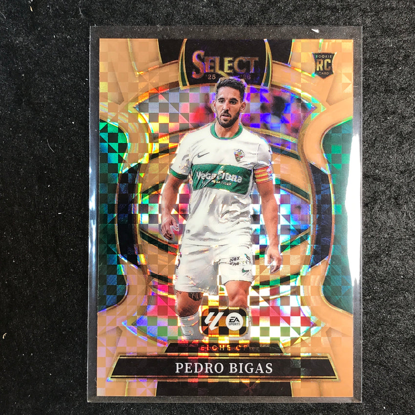 2025-26 Select La Liga PEDRO BIGAS Rookie Terrace Bronze Checker 82/99 #88
