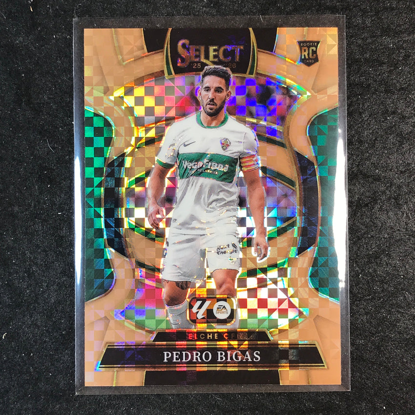 2025-26 Select La Liga PEDRO BIGAS Rookie Terrace Bronze Checker 51/99 #88