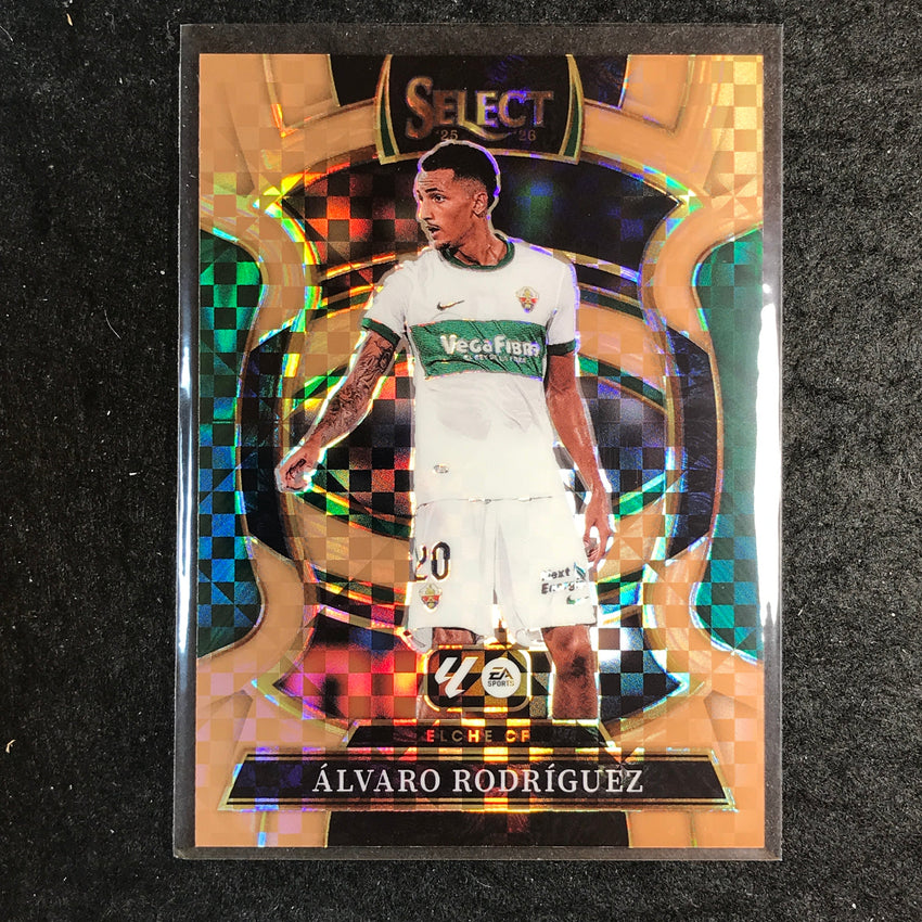 2025-26 Select La Liga ALVARO RODRIGUEZ Terrace Bronze Checker 26/99 #89