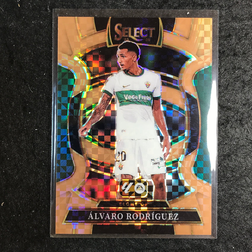 2025-26 Select La Liga ALVARO RODRIGUEZ Terrace Bronze Checker 30/99 #89