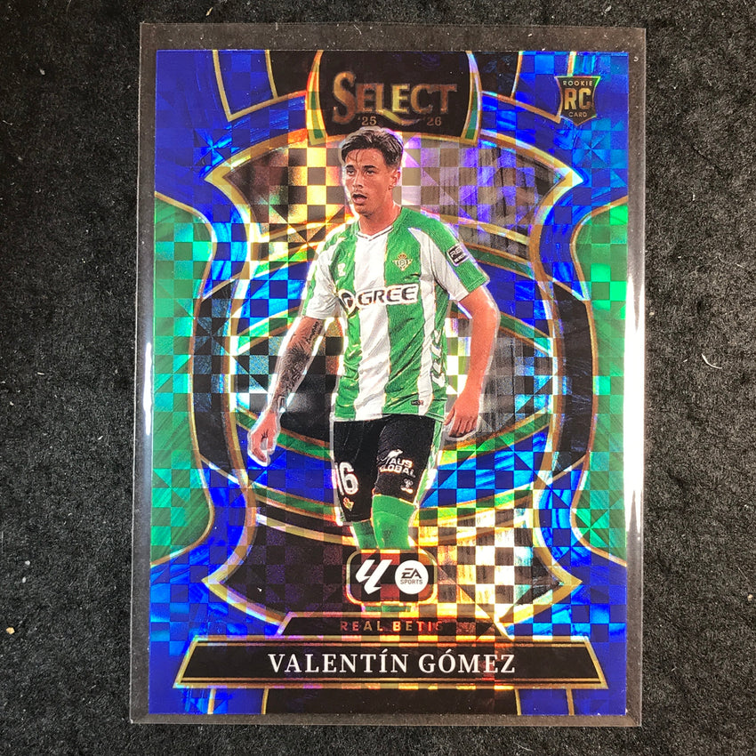 2025-26 Select La Liga VALENTIN GOMEZ Rookie Terrace Blue Checker #26