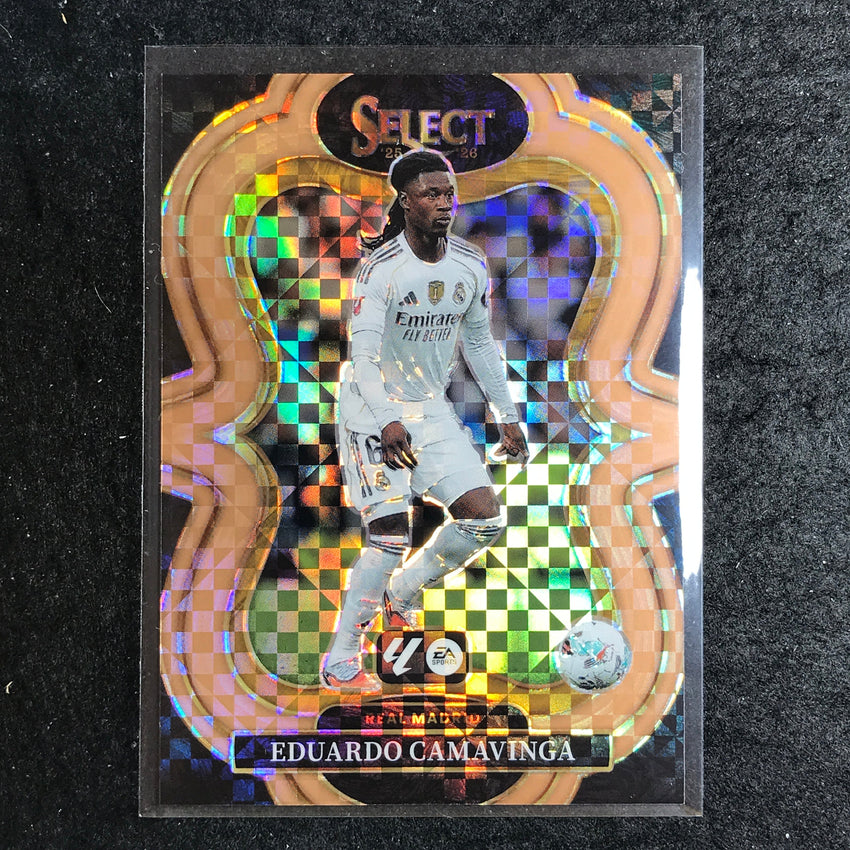 2025-26 Select La Liga EDUARDO CAMAVINGA Mezzanine Bronze Checker 91/99 #115