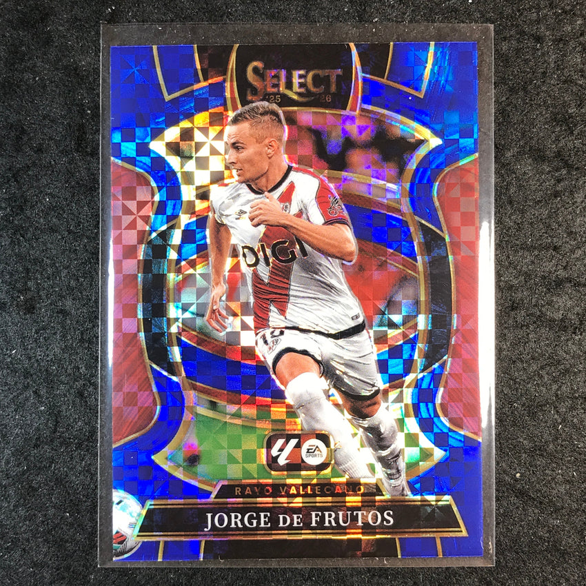 2025-26 Select La Liga JORGE DE FRUTOS Terrace Blue Checker #39