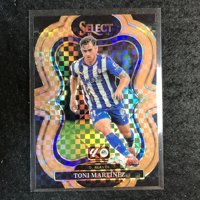 2025-26 Select La Liga TONI MARTINEZ Mezzanine Bronze Checker 7/99 #181
