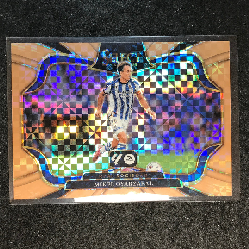 2025-26 Select La Liga MIKEL OYARZABAL Field Level Bronze Checker 69/99 #247