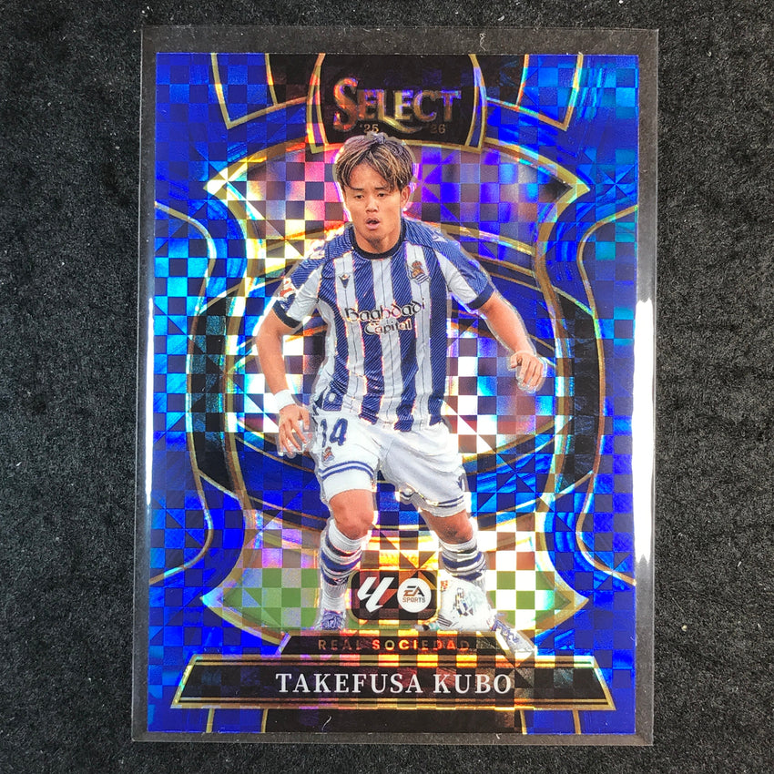 2025-26 Select La Liga TAKEFUSA KUBO Terrace Blue Checker #54