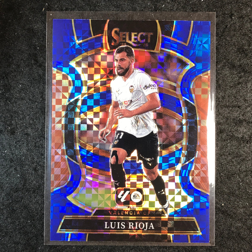 2025-26 Select La Liga LUIS RIOJA Terrace Blue Checker #57