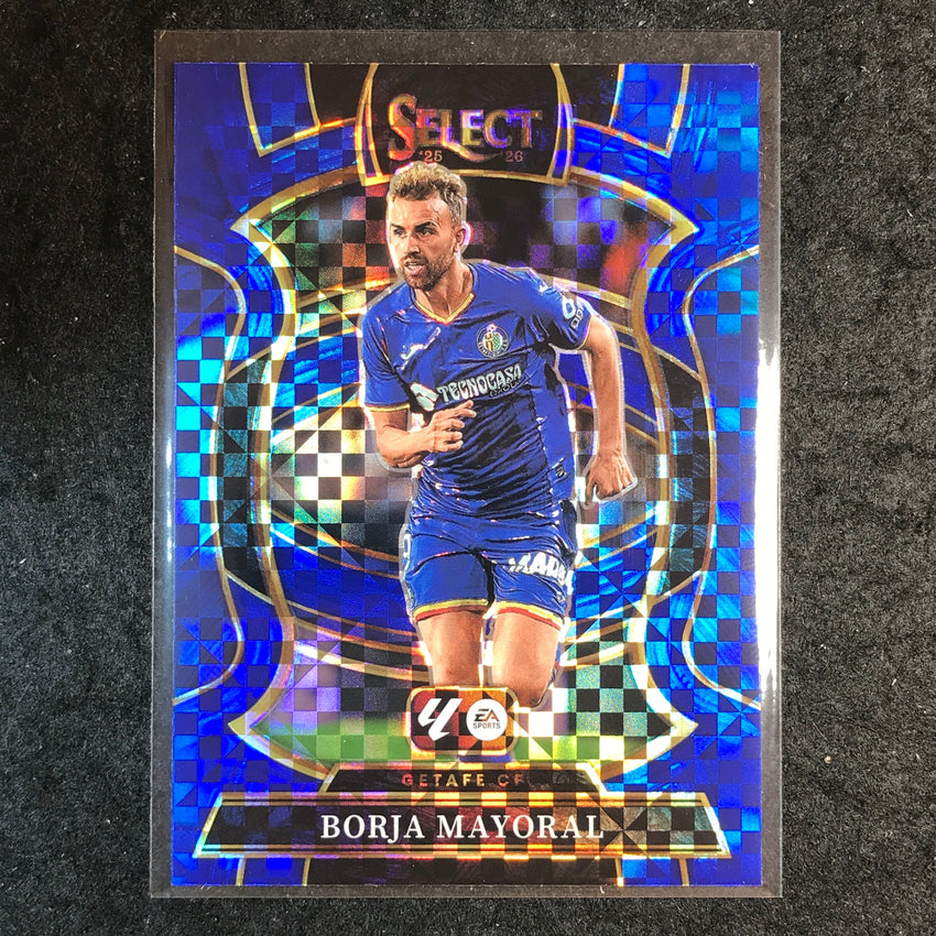 2025-26 Select La Liga BORJA MAYORAL Terrace Blue Checker #62