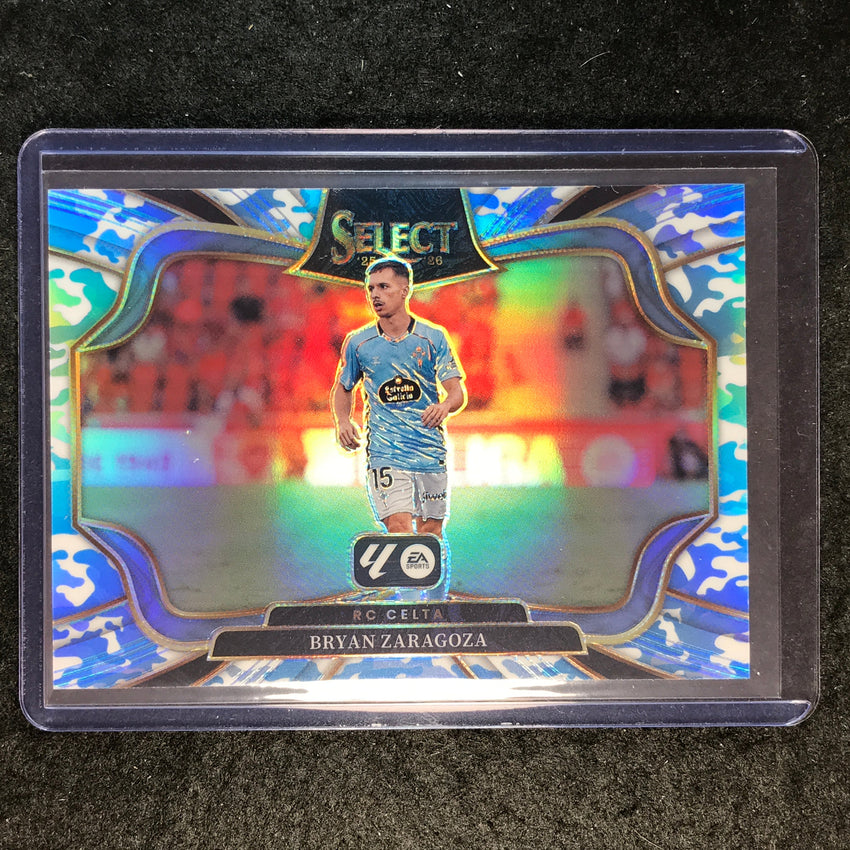 2025-26 Select La Liga BRYAN ZARAGOZA Field Level Winter Camo 28/30 #232