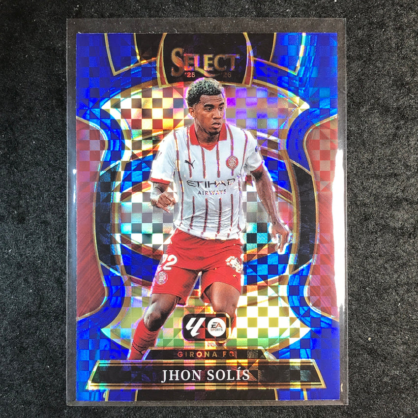 2025-26 Select La Liga JHON SOLIS Terrace Blue Checker #77