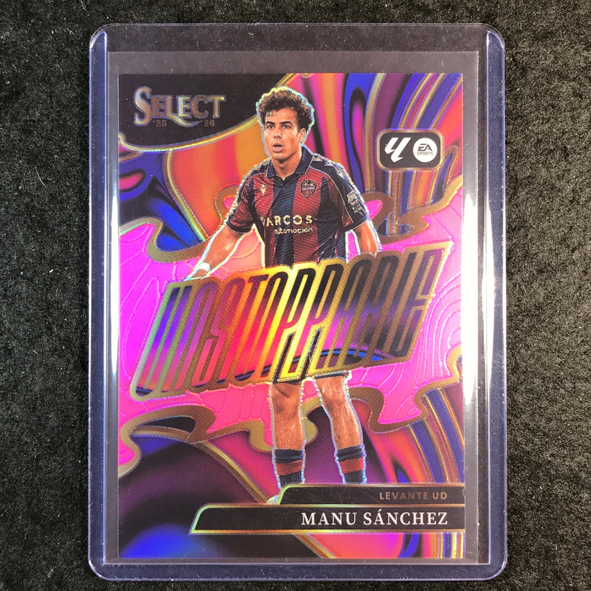 2025-26 Select La Liga MANU SANCHEZ Unstoppable Pink 3/25 #9