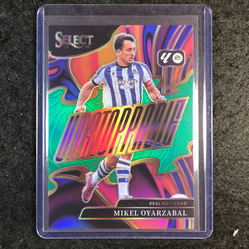2025-26 Select La Liga MIKEL OYARZABAL Unstoppable Green 5/5 #17