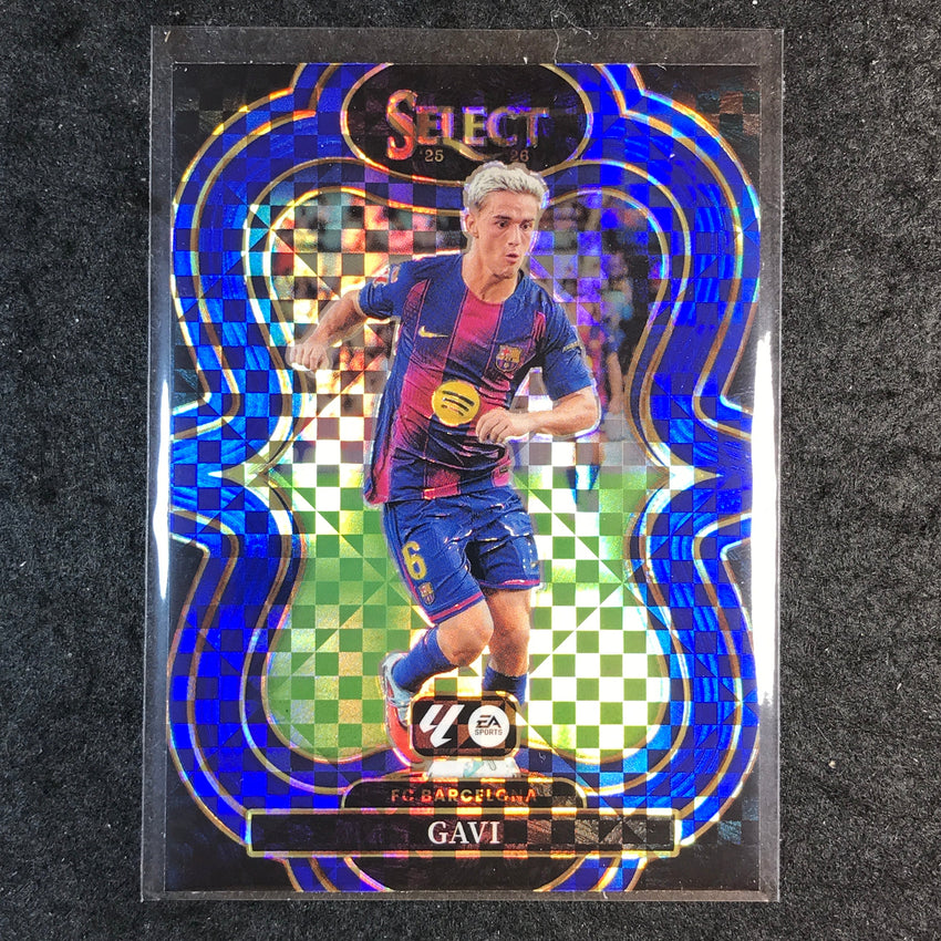 2025-26 Select La Liga GAVI Mezzanine Blue Checker #103