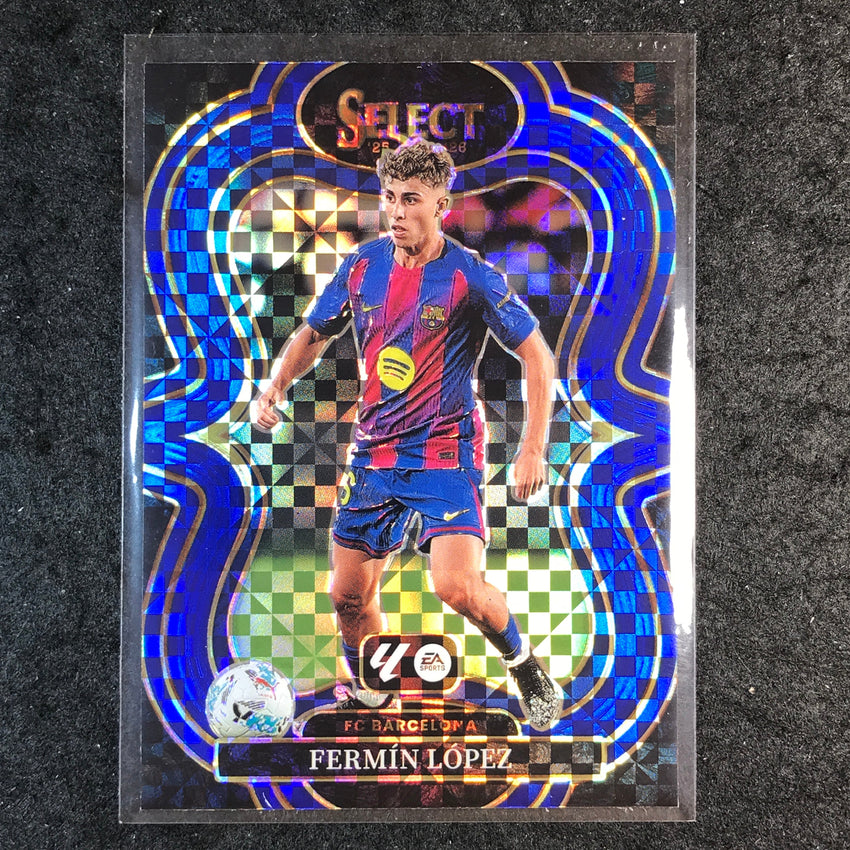 2025-26 Select La Liga FERMIN LOPEZ Mezzanine Blue Checker #104