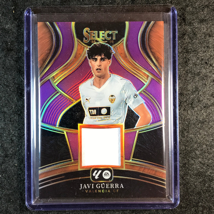 2025-26 Select La Liga JAVI GUERRA Select Memorabilia Jersey Purple 12/49