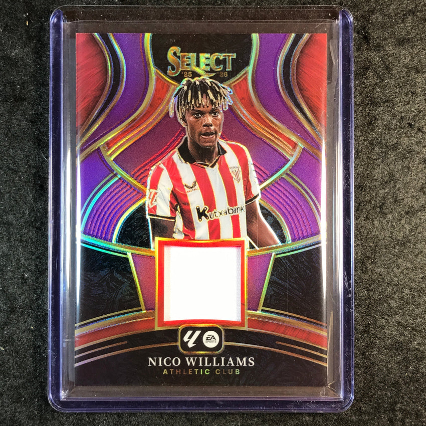 2025-26 Select La Liga NICO WILLIAMS Select Memorabilia Jersey Purple 49/49