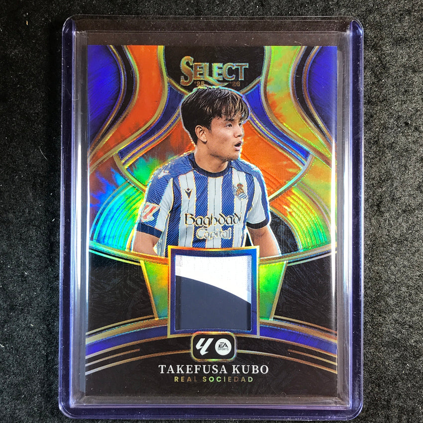 2025-26 Select La Liga TAKEFUSA KUBO Select Memorabilia Patch Tie-Dye 4/25