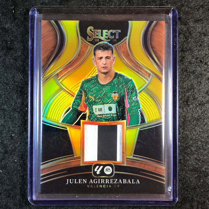 2025-26 Select La Liga JULEN AGIRREZABALA Select Memorabilia Patch Gold 4/10