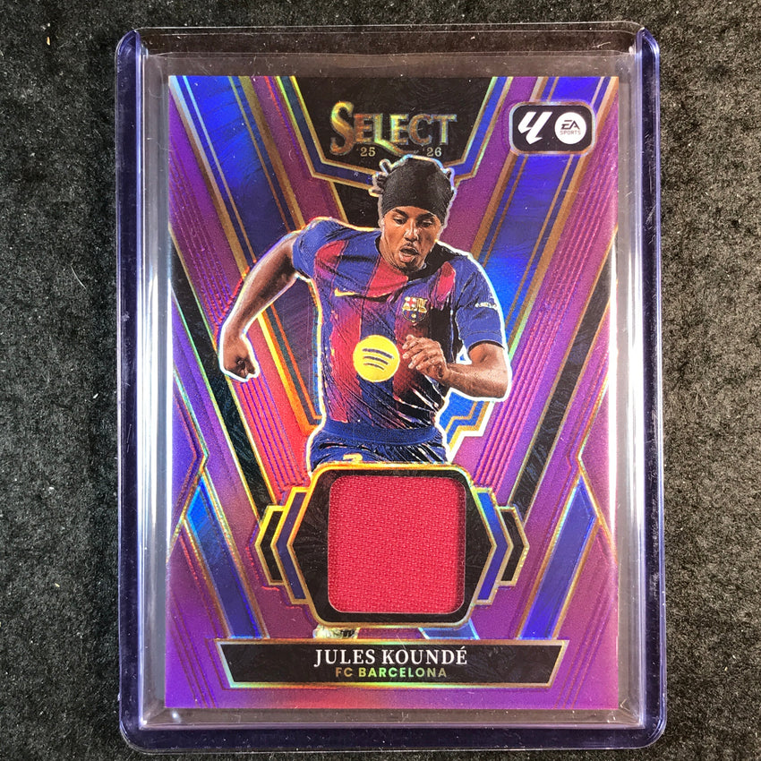 2025-26 Select La Liga JULES KOUNDE Select Swatches Jersey Purple 47/49