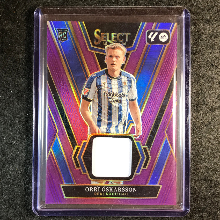 2025-26 Select La Liga ORRI OSKARSSON Select Swatches Rookie Jersey Purple 5/49