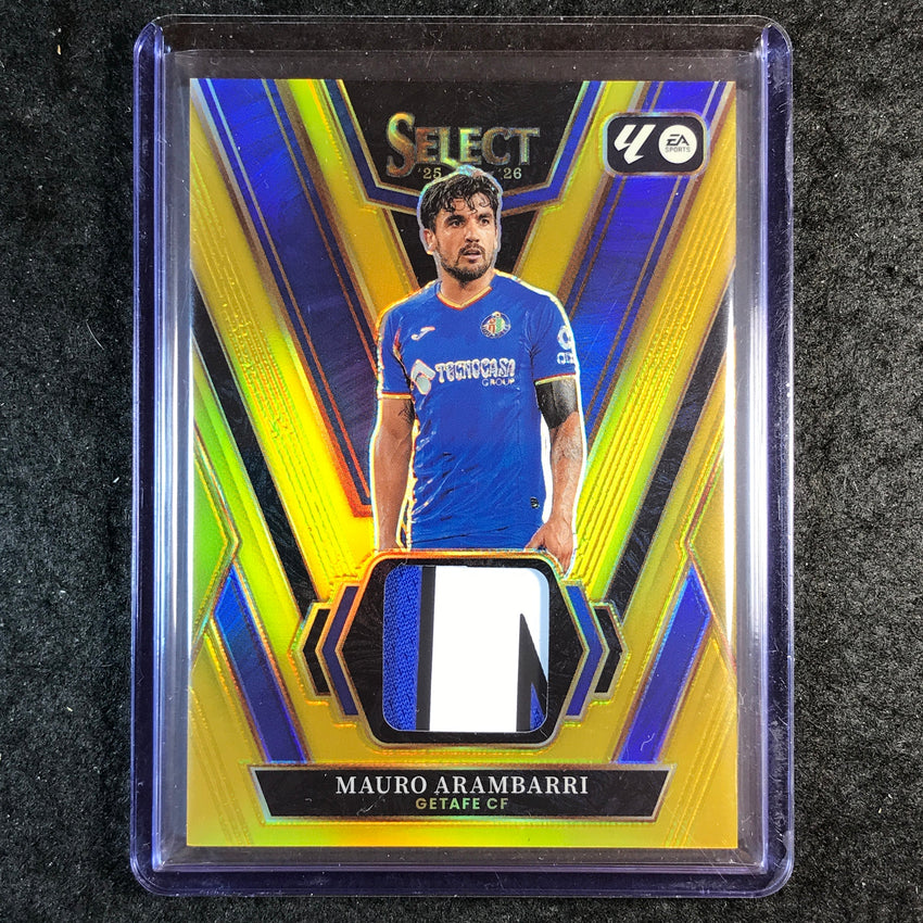 2025-26 Select La Liga MAURO ARAMBARRI Select Swatches Patch Gold 6/10