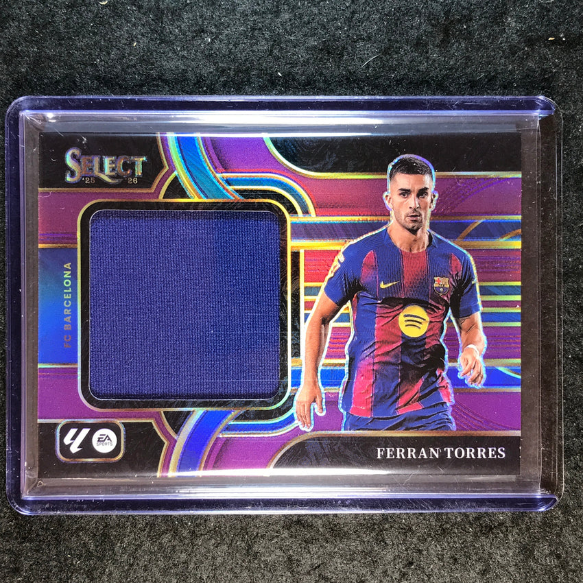 2025-26 Select La Liga FERRAN TORRES Jumbo Swatches Jersey Purple 30/49