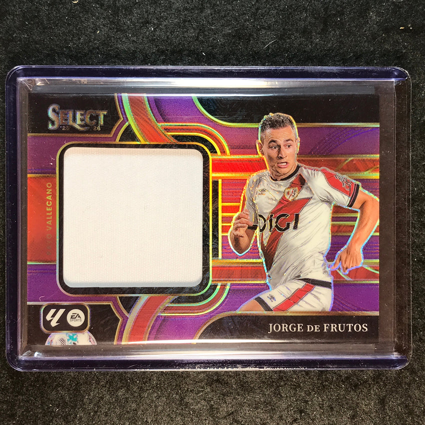 2025-26 Select La Liga JORGE DE FRUTOS Jumbo Swatches Jersey Purple 39/49