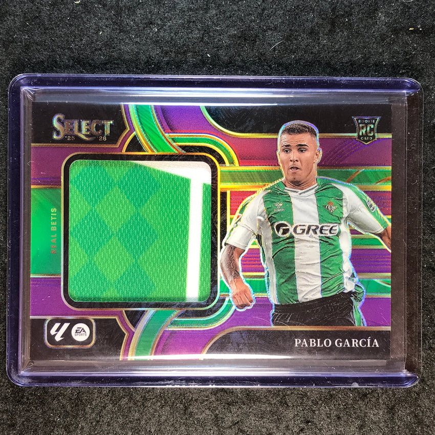 2025-26 Select La Liga PABLO GARCIA Jumbo Swatches Rookie Jersey Purple 49/49