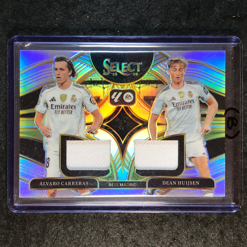 2025-26 Select La Liga CARRERAS DEAN HUIJSEN Dual Swatches Jersey Relic #RM (B)