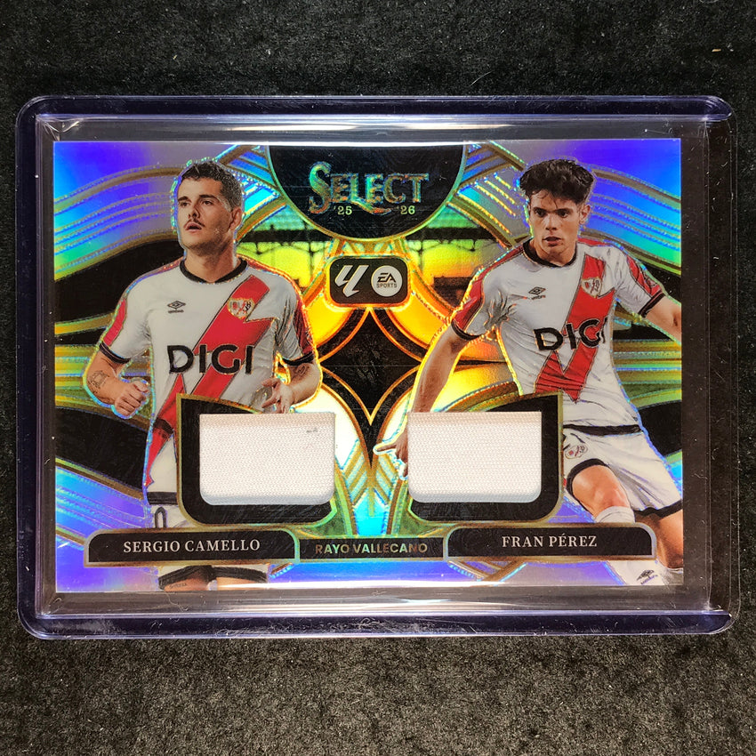 2025-26 Select La Liga SERGIO CAMELLO FRAN PEREZ Dual Swatches Jersey Relic #RV