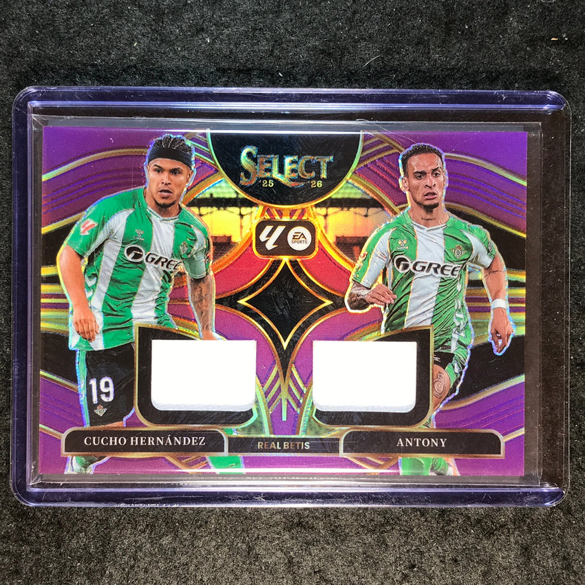 2025-26 Select La Liga CUCHO HERNANDEZ ANTONY Dual Swatches Jersey Purple 43/49