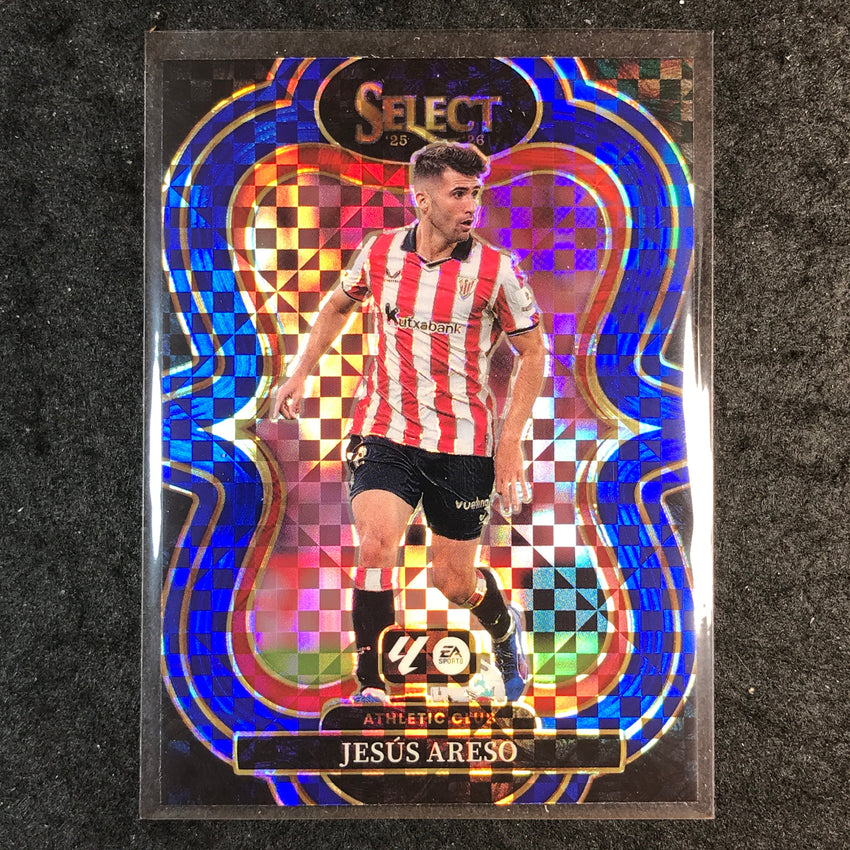 2025-26 Select La Liga JESUS ARESO Mezzanine Blue Checker #136