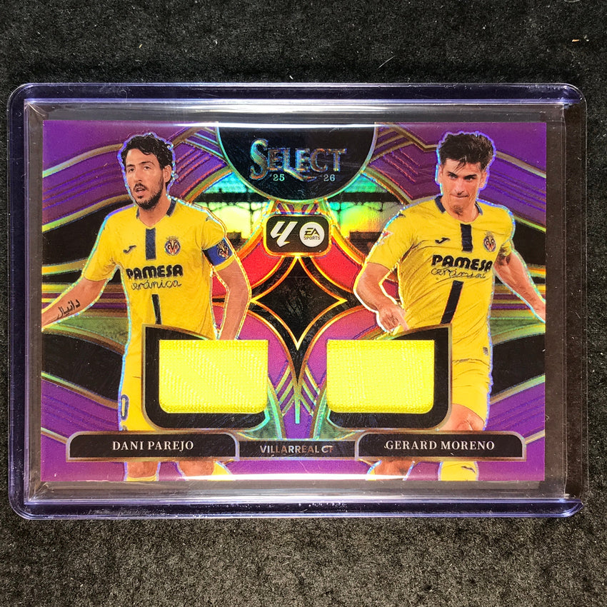 2025-26 Select La Liga PAREJO GERARD MORENO Dual Swatches Jersey Purple 42/49