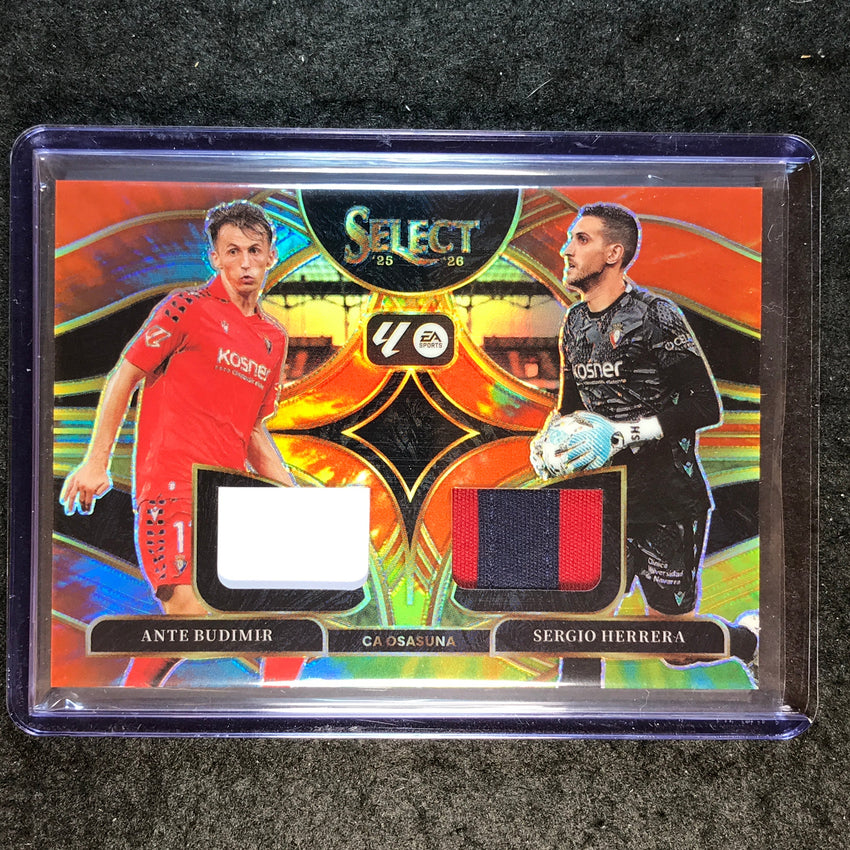 2025-26 Select La Liga BUDIMIR SERGIO HERRERA Dual Swatches Patch Tie-Dye 12/25