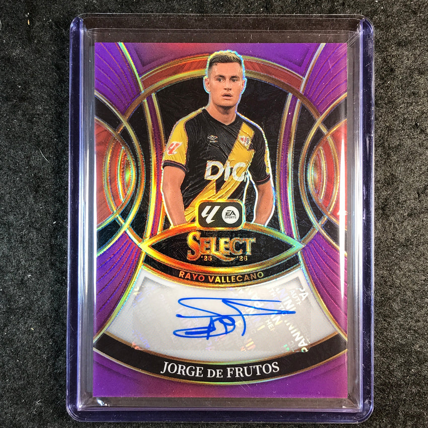 2025-26 Select La Liga JORGE DE FRUTOS Signatures Auto Purple 24/49