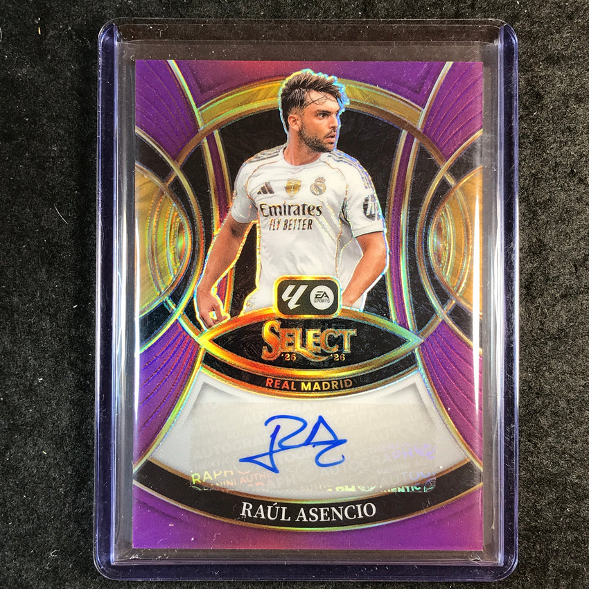 2025-26 Select La Liga RAUL ASENCIO Signatures Auto Purple 37/49