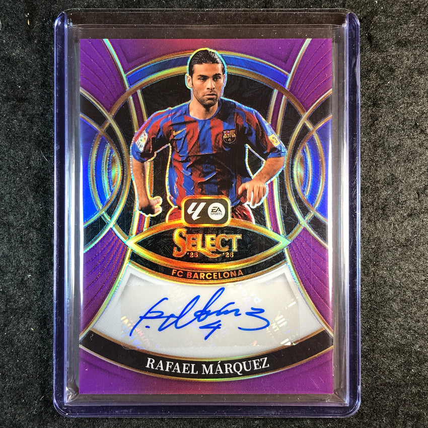 2025-26 Select La Liga RAFAEL MARQUEZ Signatures Auto Purple 6/10