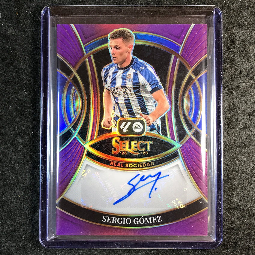 2025-26 Select La Liga SERGIO GOMEZ Signatures Auto Purple 37/49