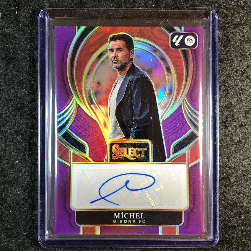 2025-26 Select La Liga MICHEL Select Signatures Auto Purple 1/49