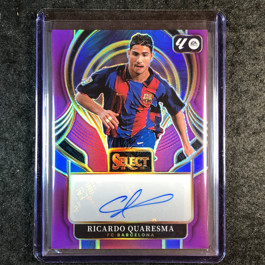 2025-26 Select La Liga RICARDO QUARESMA Select Signatures Auto Purple 28/49
